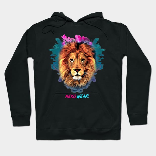 Lion Paint Hoodie by Neko Design